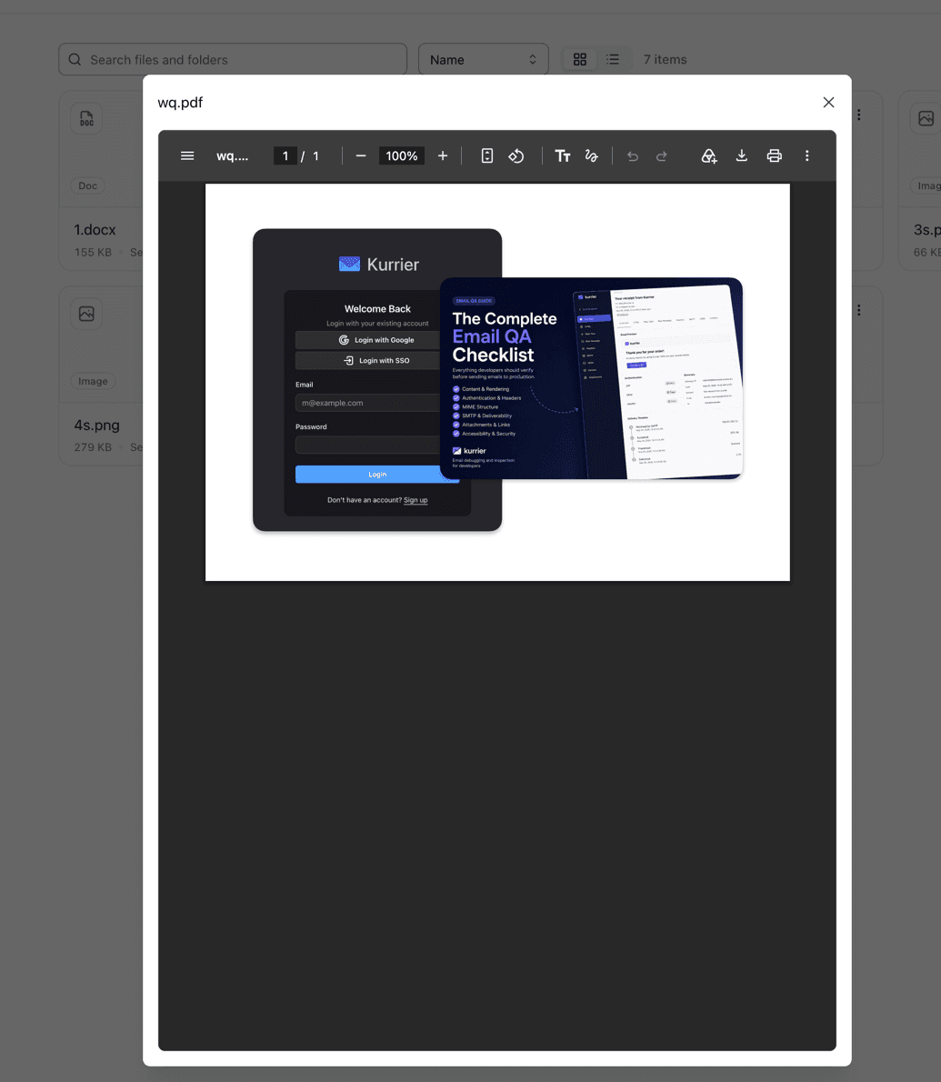 PDF preview in Drive